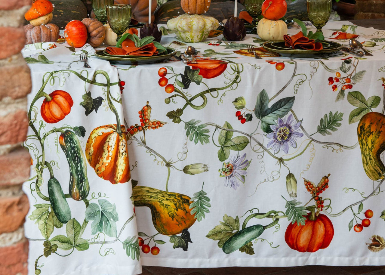 Tessitura Toscana Telerie Tovaglia e Runner in P.Cotone Kurbis - Varie Dimensioni