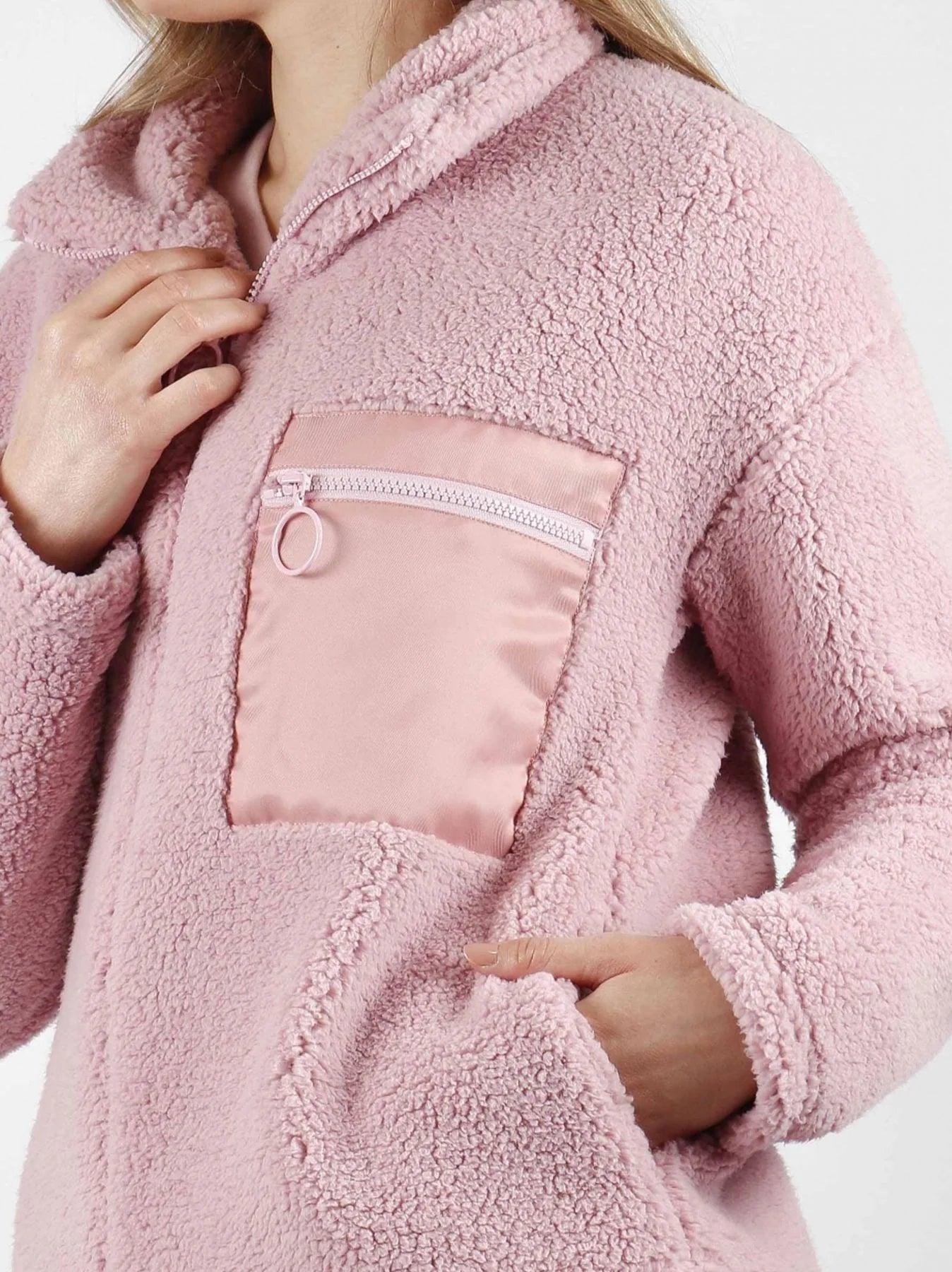 Admas Vestaglia Invernale da Donna in Pile Abbottonata 57541 S25 - Passarelli Biancheria