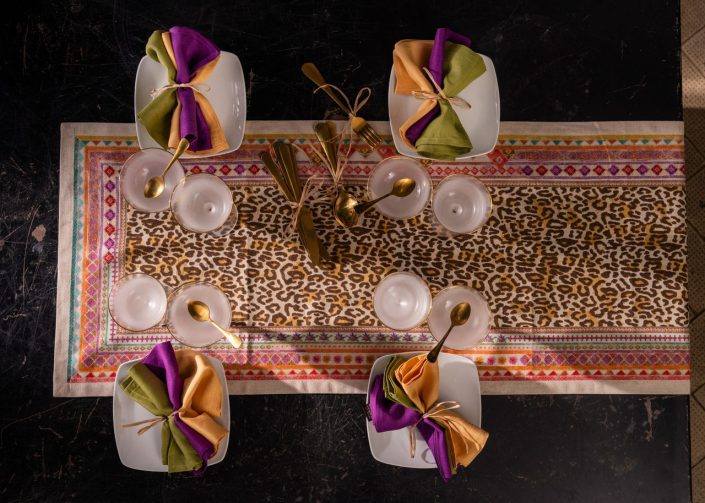 Tessitura Toscana Telerie Tovaglia da Tavola in Misto Lino Jurta 2506B