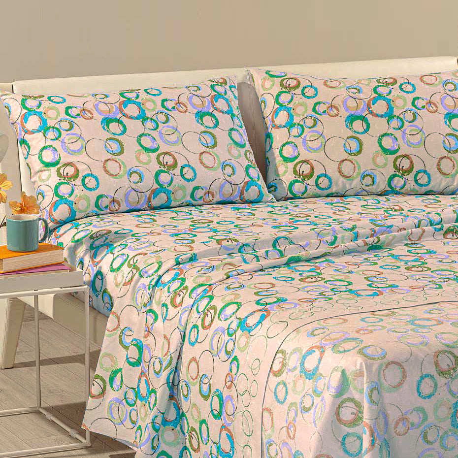 Caleffi Completo Lenzuola Matrimoniale Graphic S44