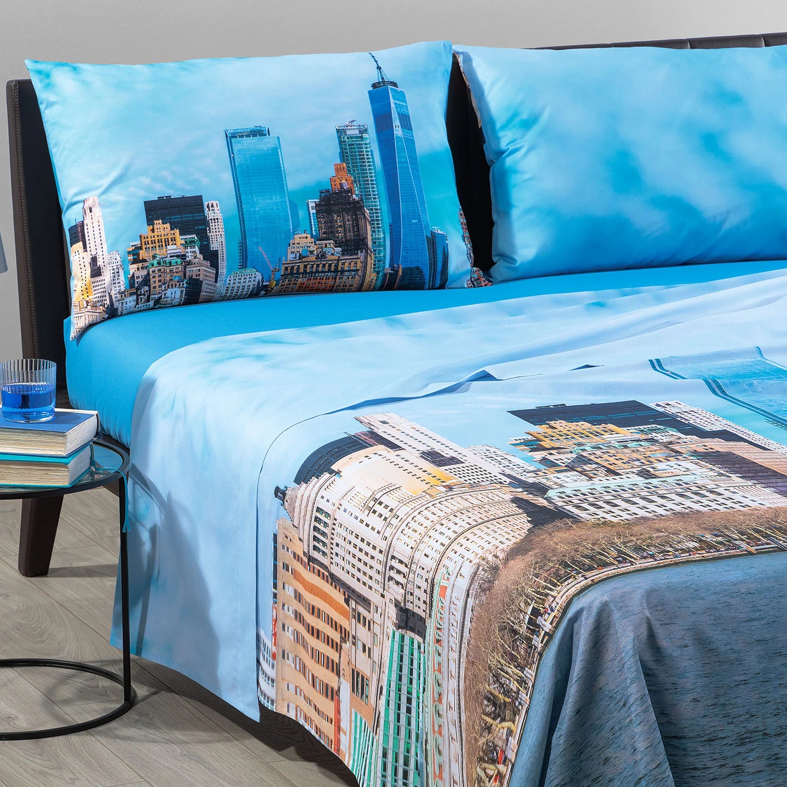 Caleffi Completo Lenzuola Copriletto Matrimoniale Freedom Tower 1012251 2503S102