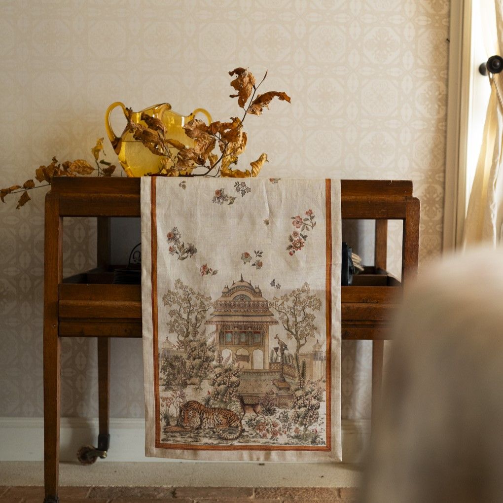 Tessitura Toscana Telerie Tovaglia e Runner in P.Lino Mudra - Varie Dimensioni