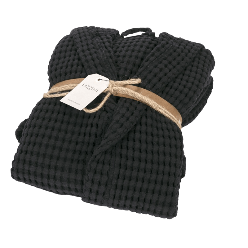 Fazzini Hooded bathrobe in honeycomb 100% Nectar Cotton