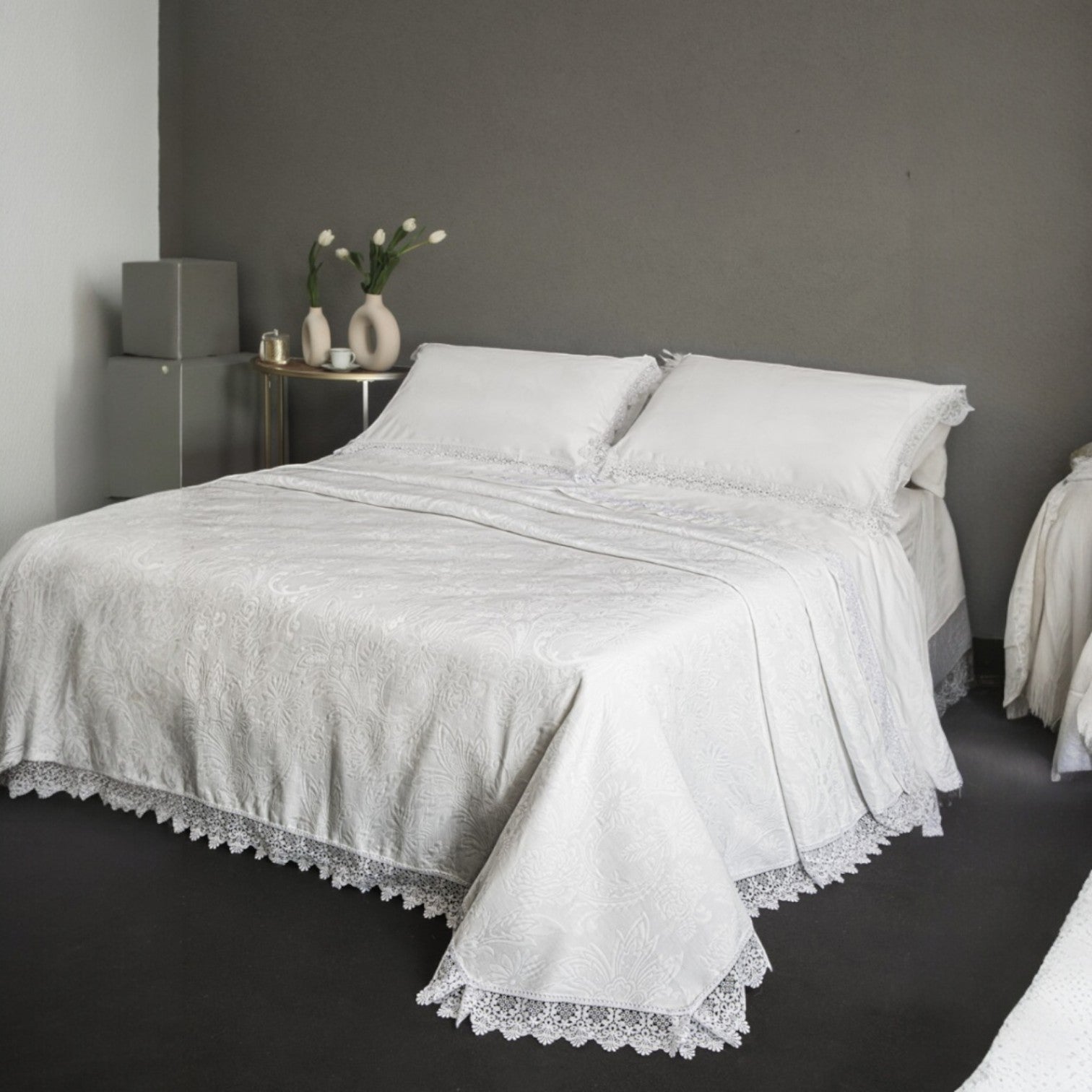 Battaglia Coordinato Letto (Copriletto + Lenzuola) Elegante Ester