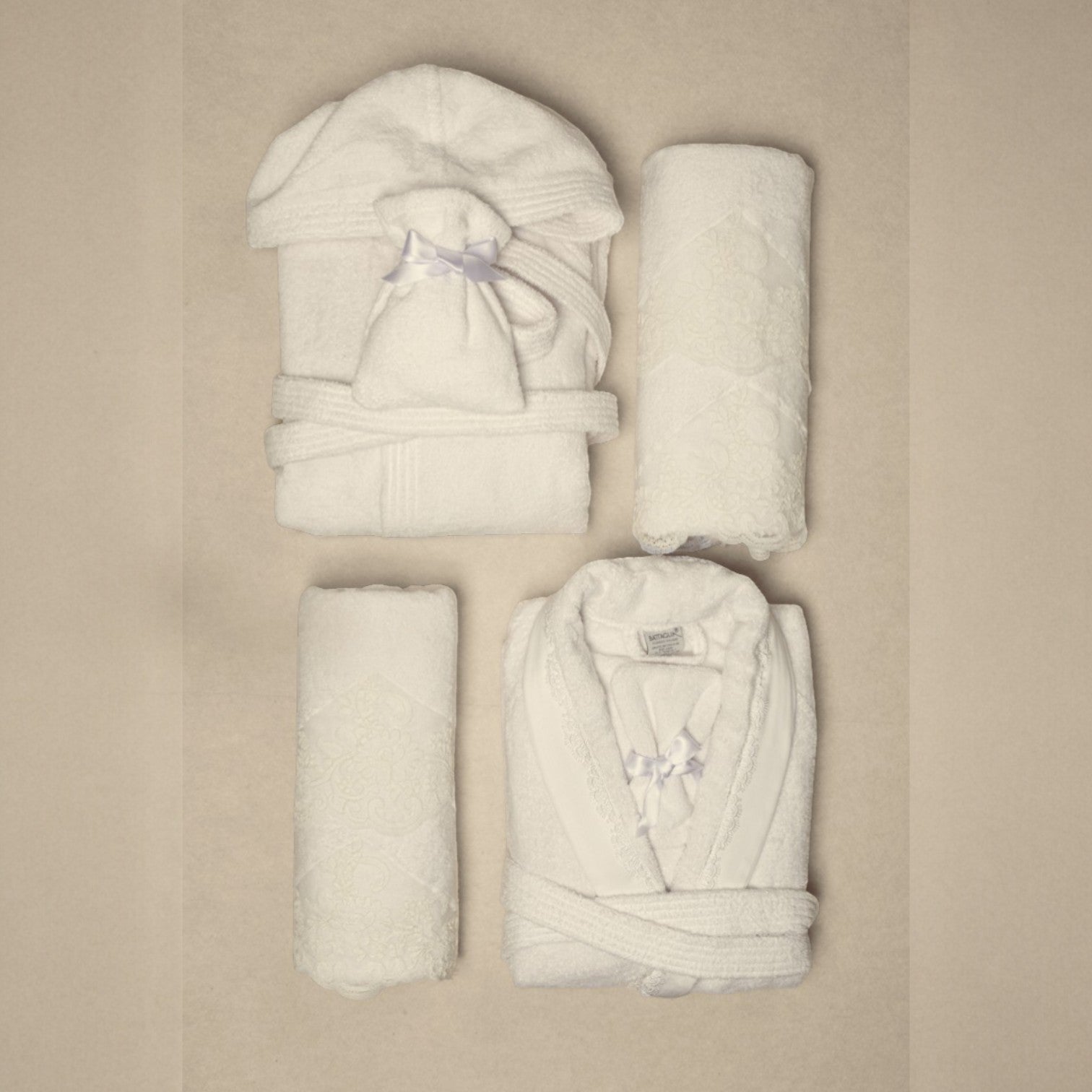 Battaglia Completo da bagno in Spugna 8 pezzi Sara