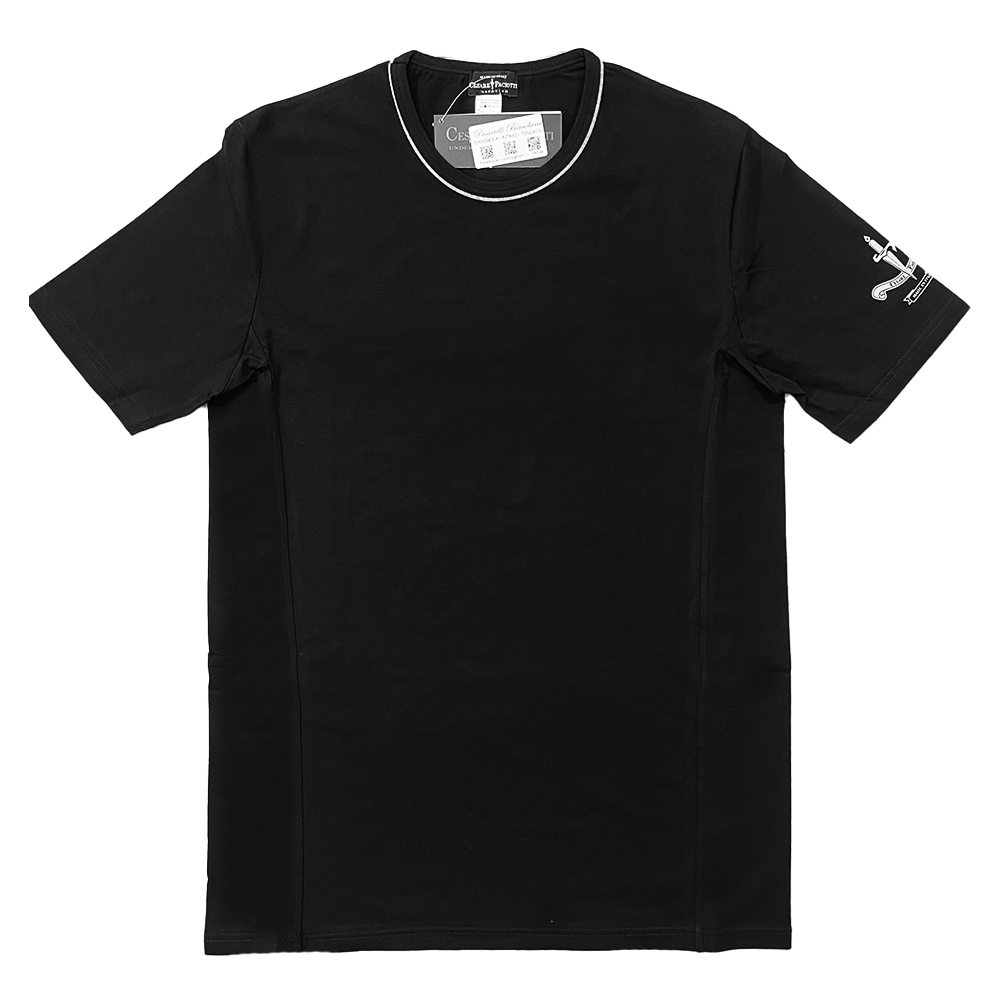 Cesare Paciotti T-Shirt in Cotone Elastico Sailor S30