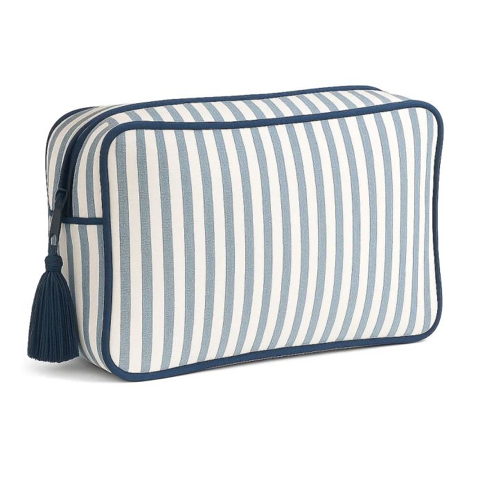 Maestri Cotonieri Home Pochette Portofino in Cotone Rigato con Zip