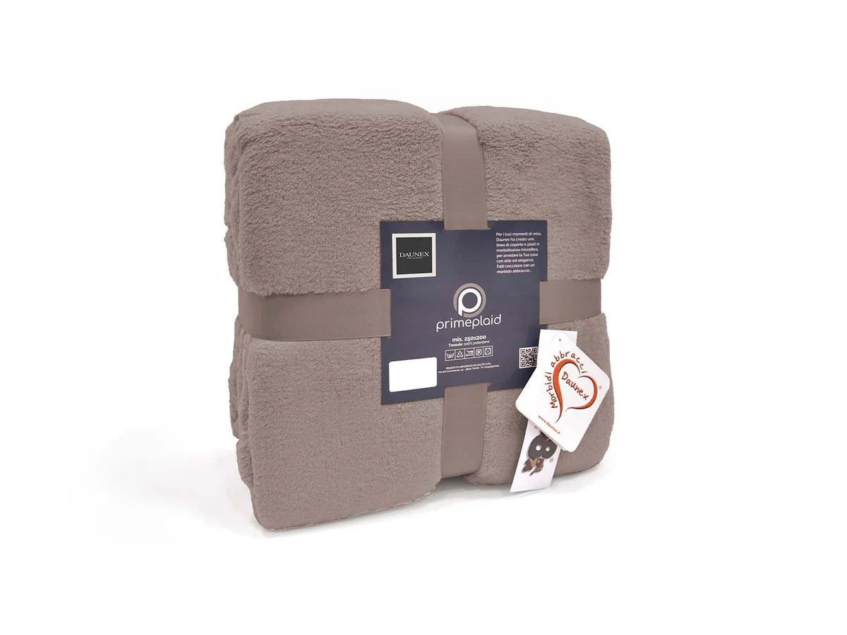 Daunex Plaid in micropile Prime tinta unita 2409S28