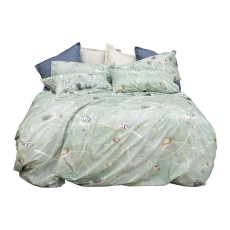 Tessitura Toscana Parure Copripiumino Piazza e Mezza Rugiada B105 - Passarelli Biancheria