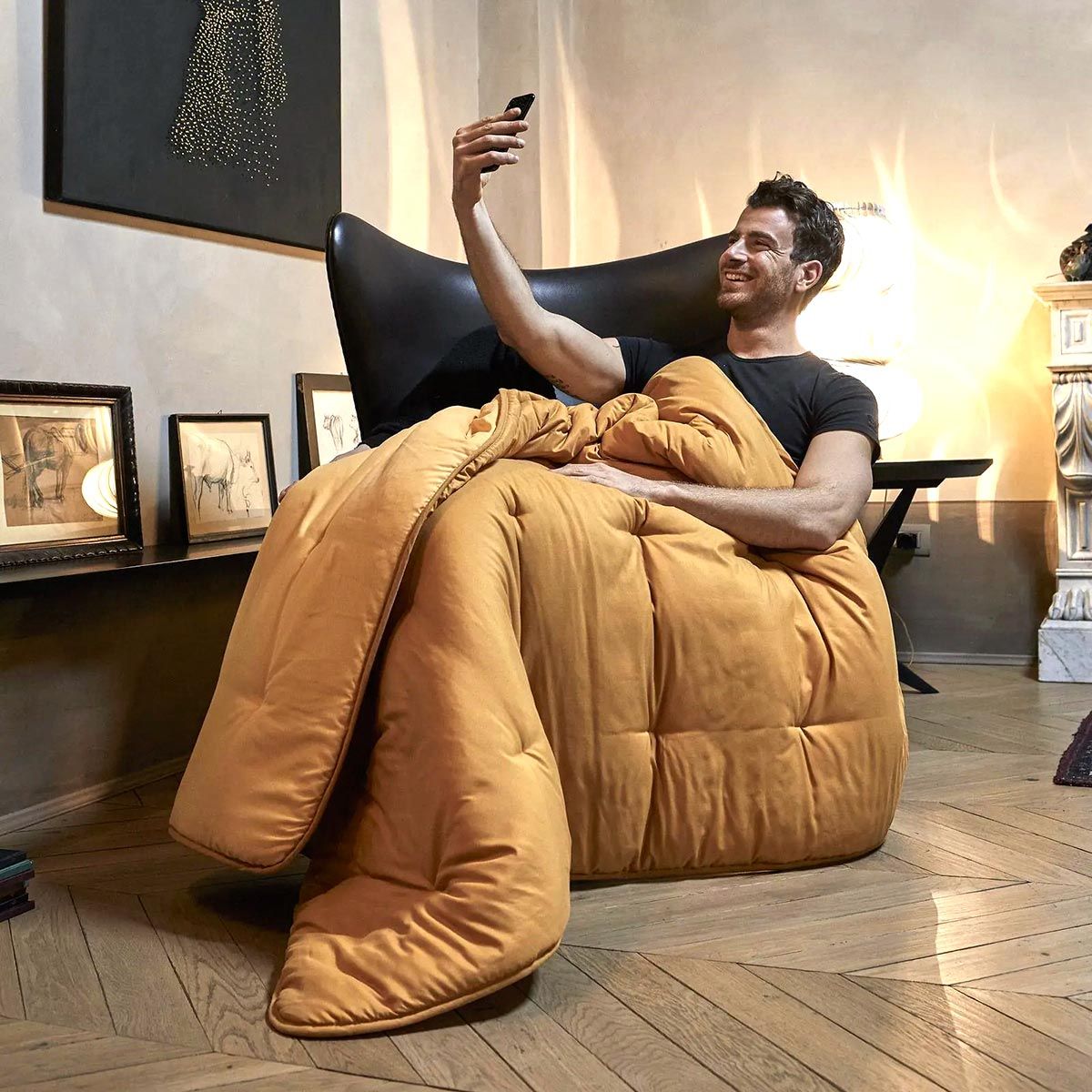 Caleffi Plaid Scaldotto Kim Tinta Unita bicolore 130x170cm 2511S41