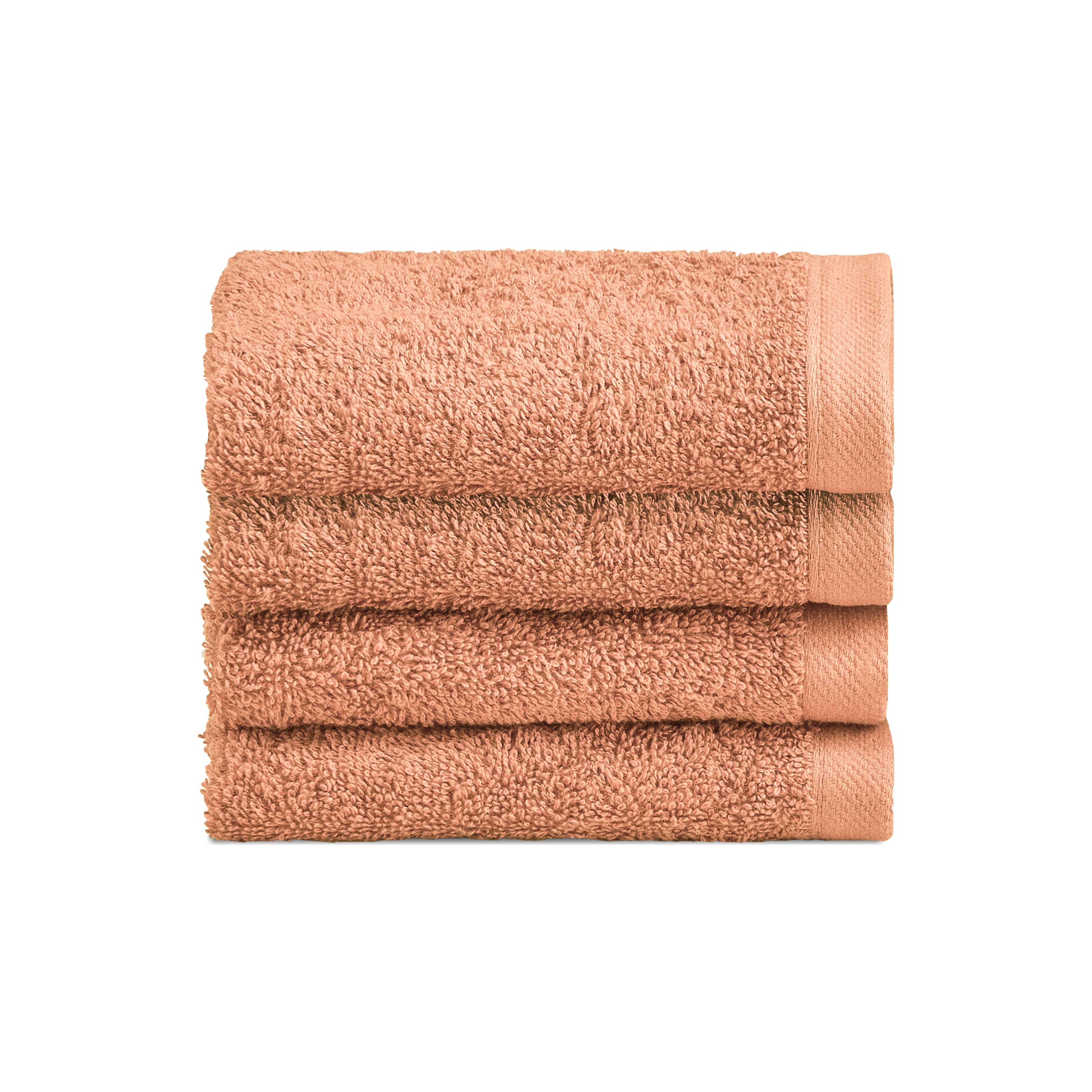 Biancoperla Set 4 Lavette in Spugna di Cotone Tinta Unita - Perla