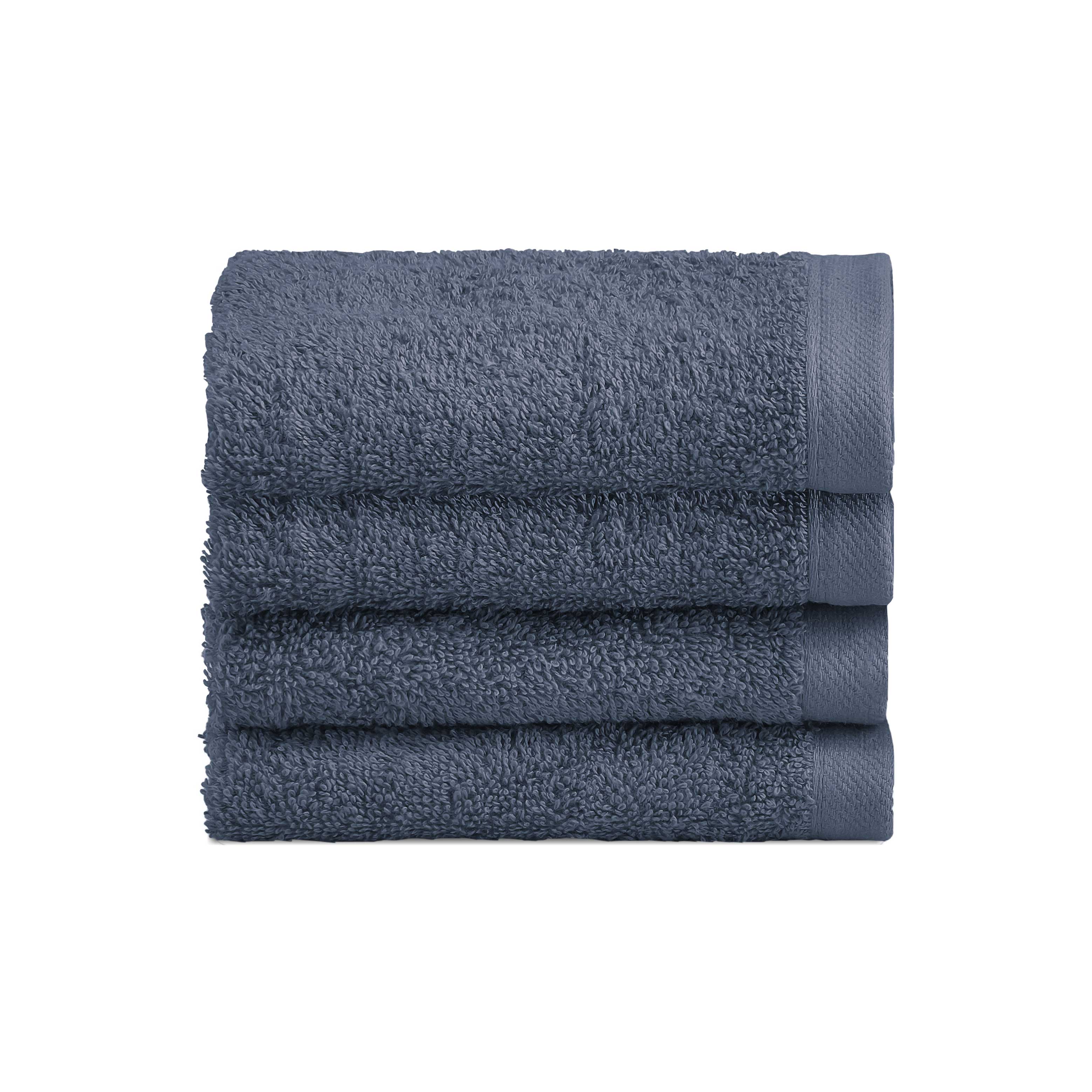 Biancoperla Set 4 Lavette in Spugna di Cotone Tinta Unita - Perla