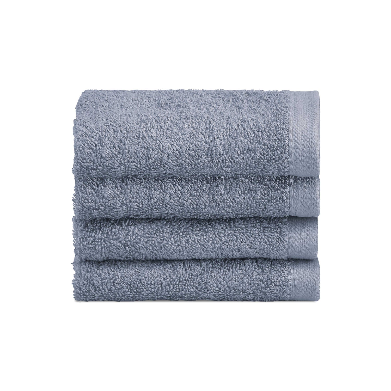 Biancoperla Set 4 Lavette in Spugna di Cotone Tinta Unita - Perla