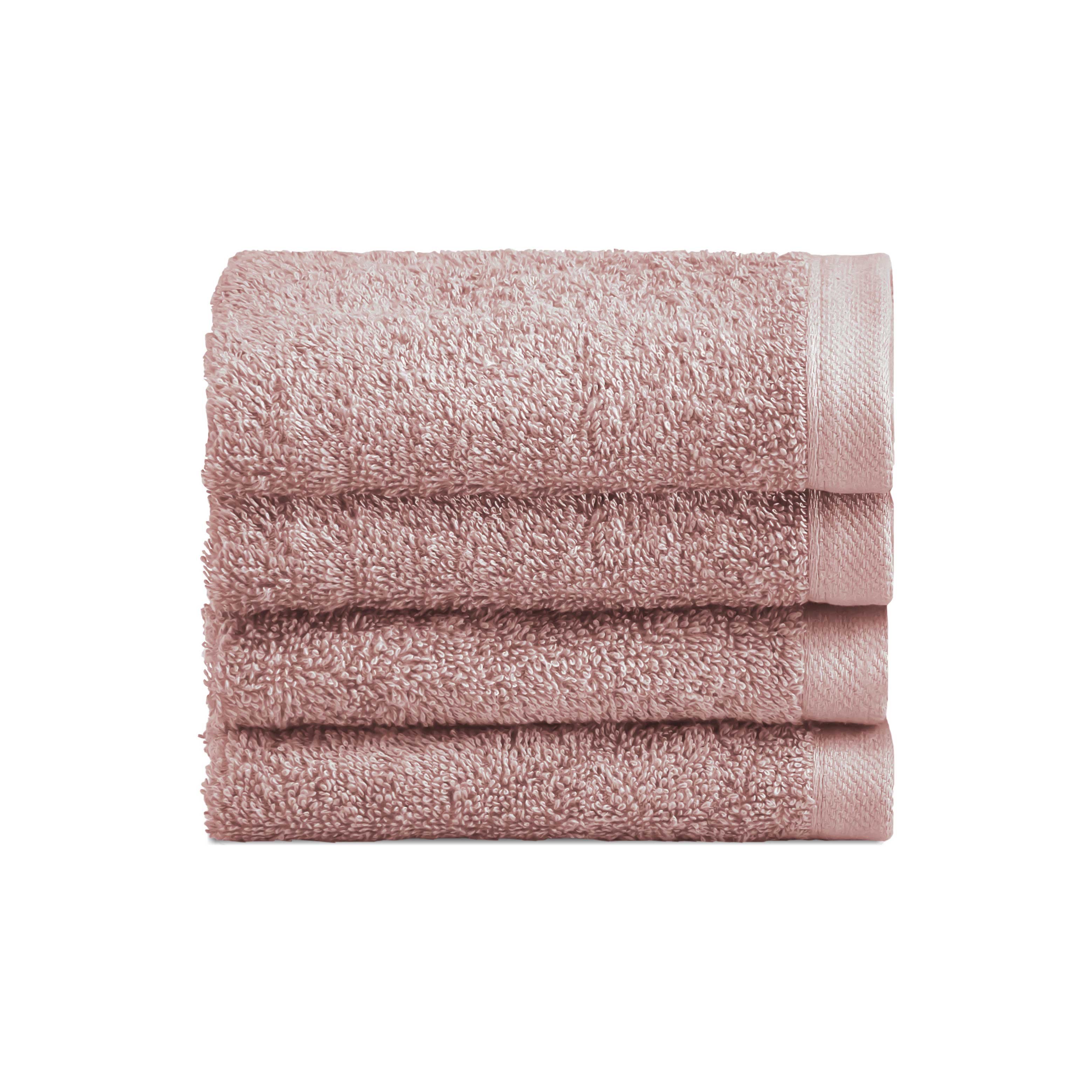 Biancoperla Set 4 Lavette in Spugna di Cotone Tinta Unita - Perla