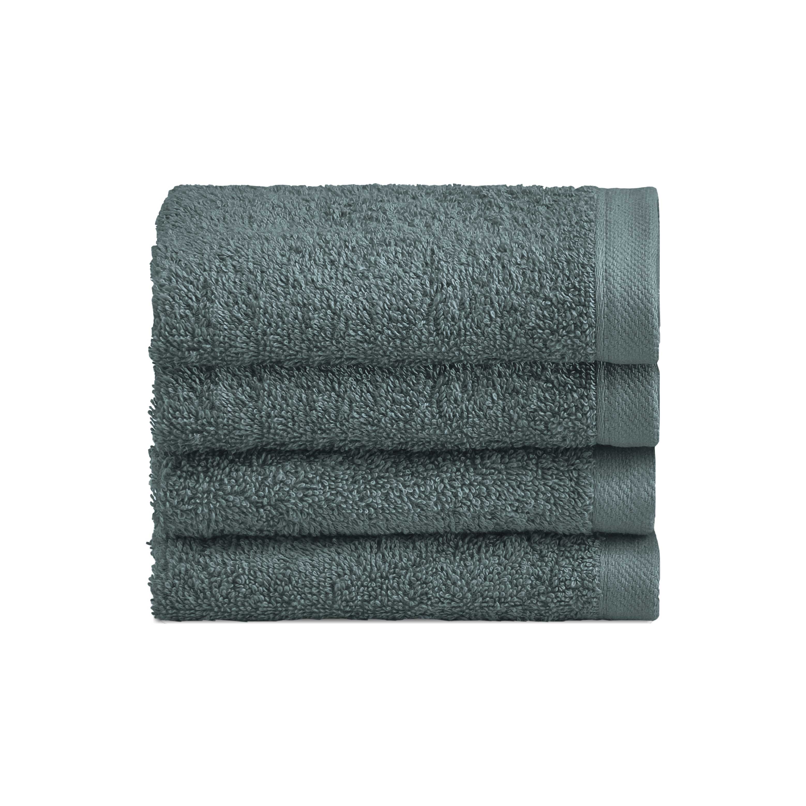 Biancoperla Set 4 Lavette in Spugna di Cotone Tinta Unita - Perla