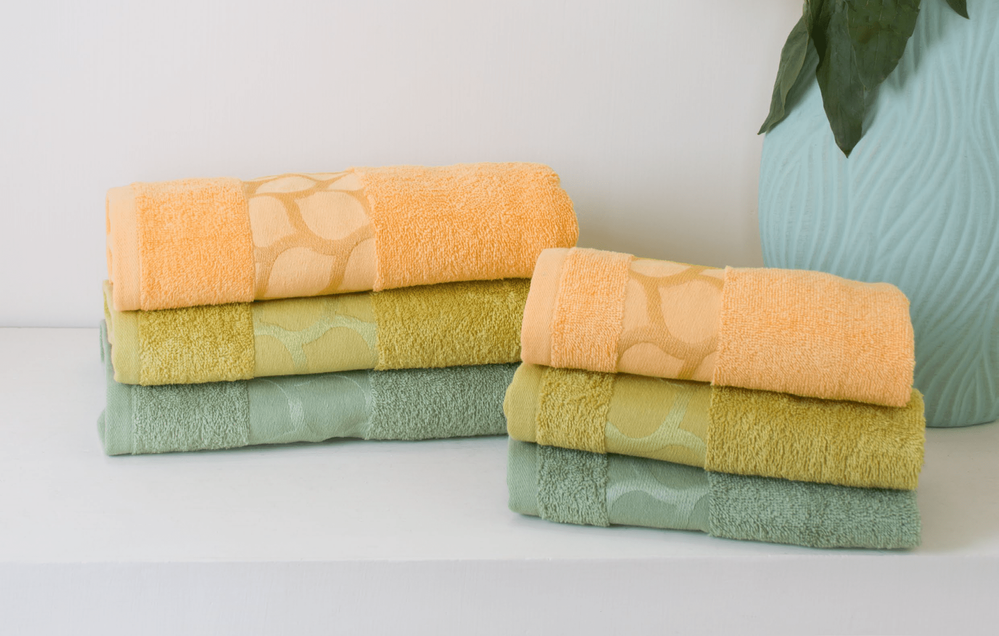 Neith Set Asciugamani 3+3 Chiffon