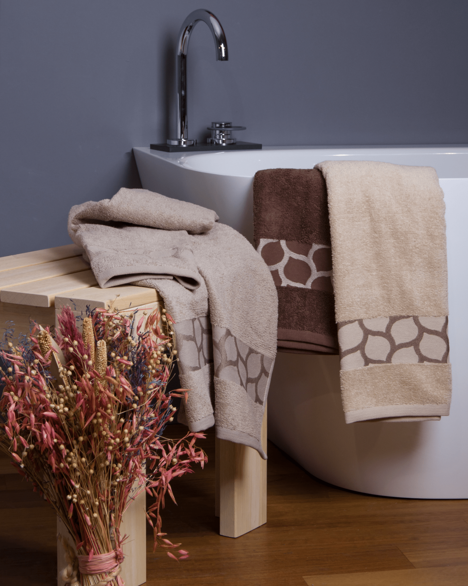 Neith Set Asciugamani 3+3 Chiffon