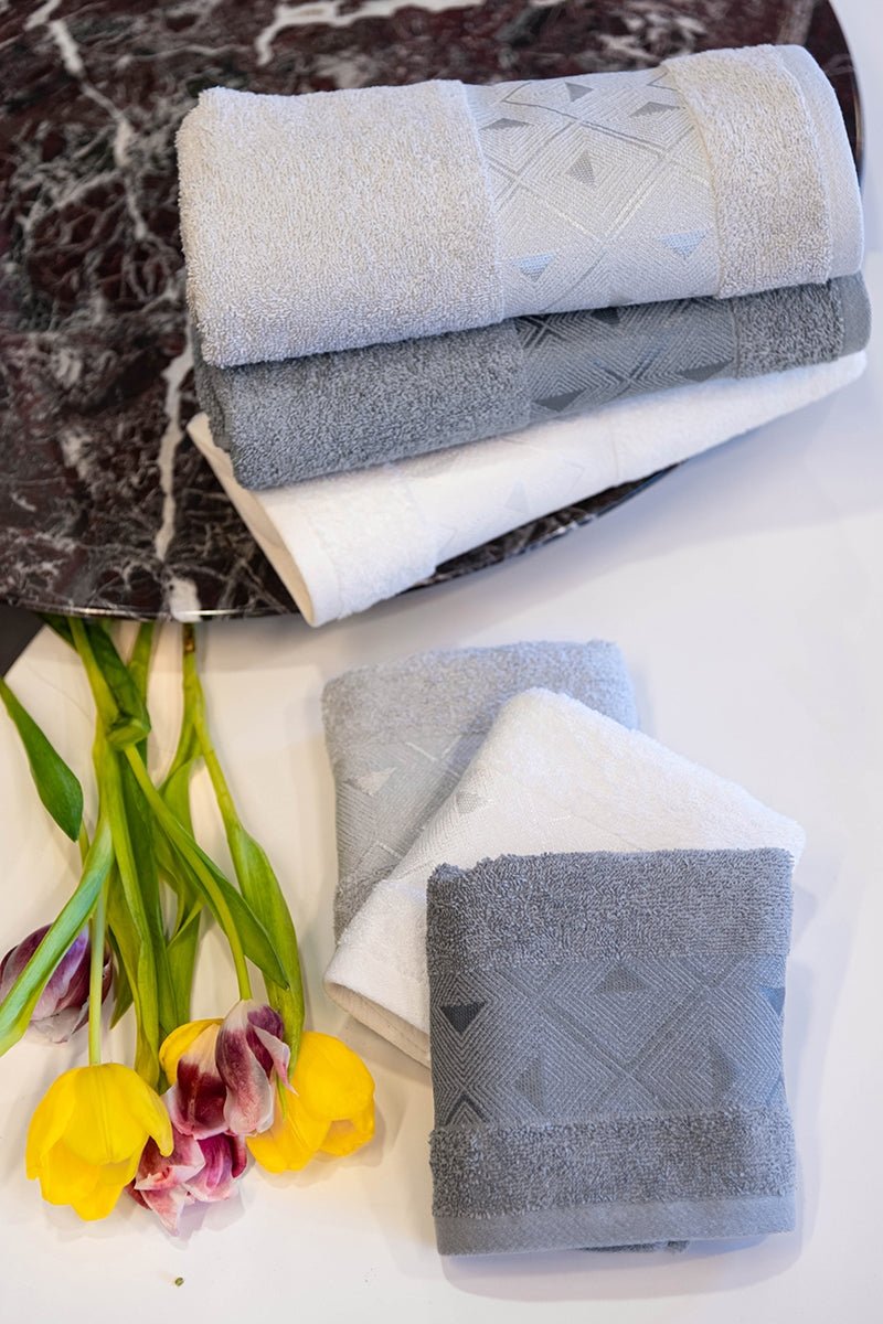 Set Asciugamani 3+3 Neith Rubina