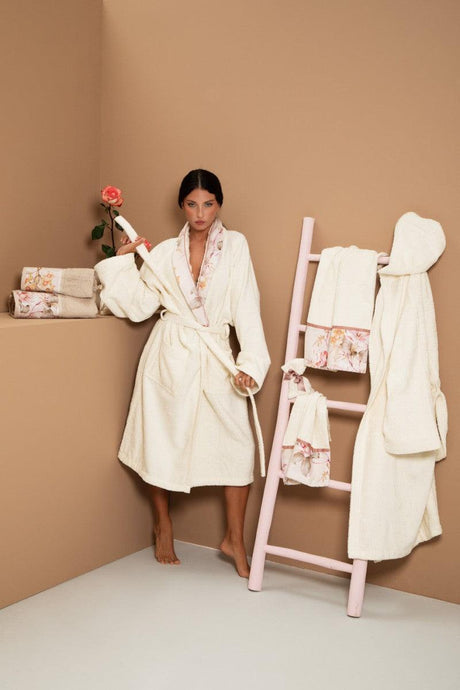 Neith Set Completo Bagno Unisex 8 Pezzi 100% Spugna Cotone Maia B180 - Passarelli Biancheria