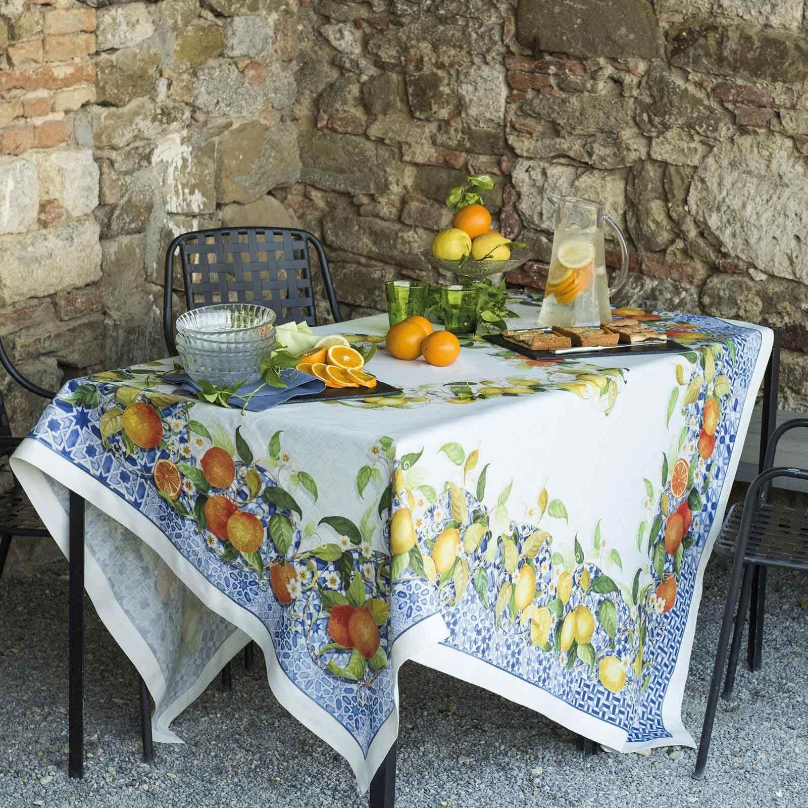 Tessitura Toscana Telerie Tovaglia da Tavola in 100% Puro lino Sevillana - Passarelli Biancheria