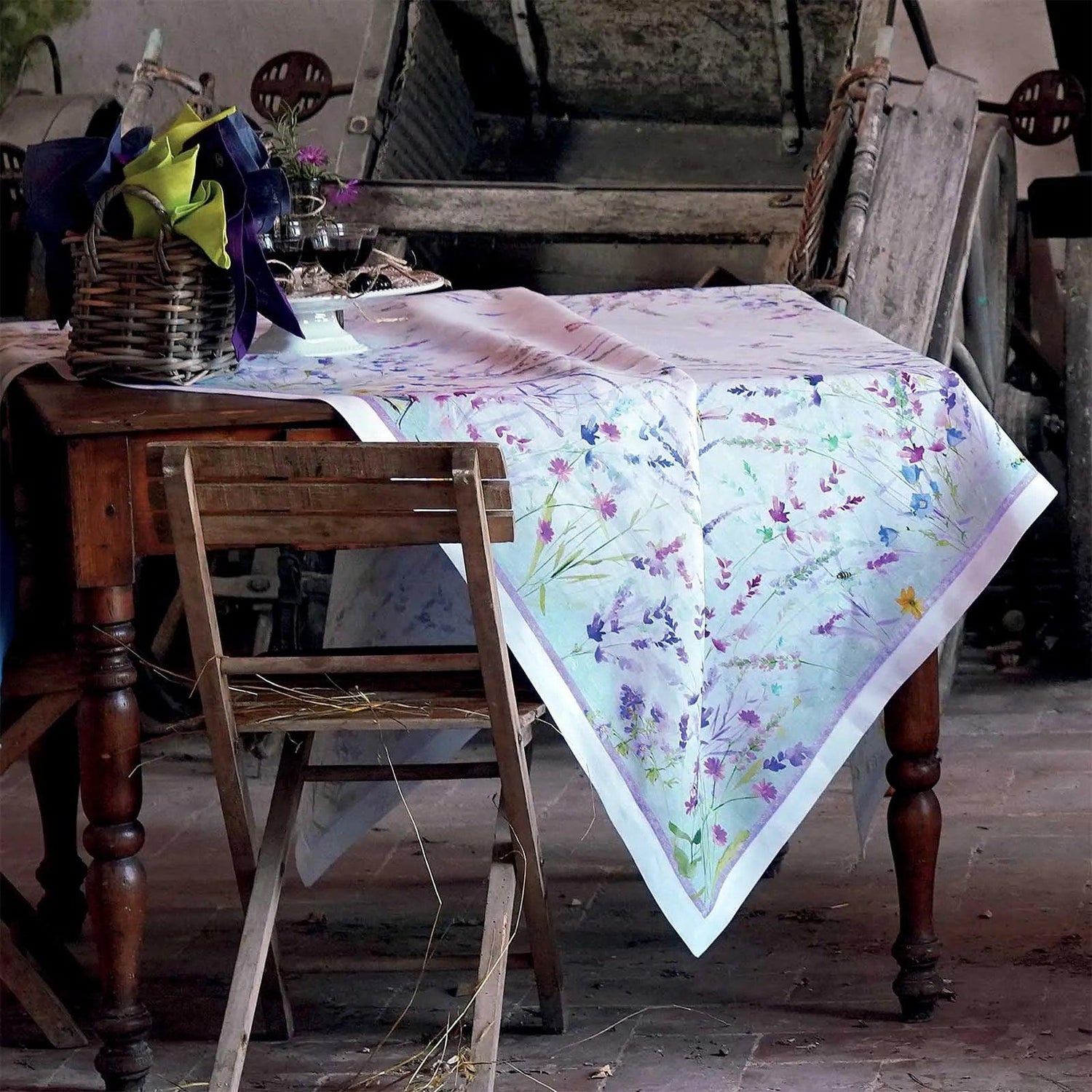 Tessitura Toscana Telerie Tovaglia da Tavola in 100% Puro lino Spigo - Passarelli Biancheria
