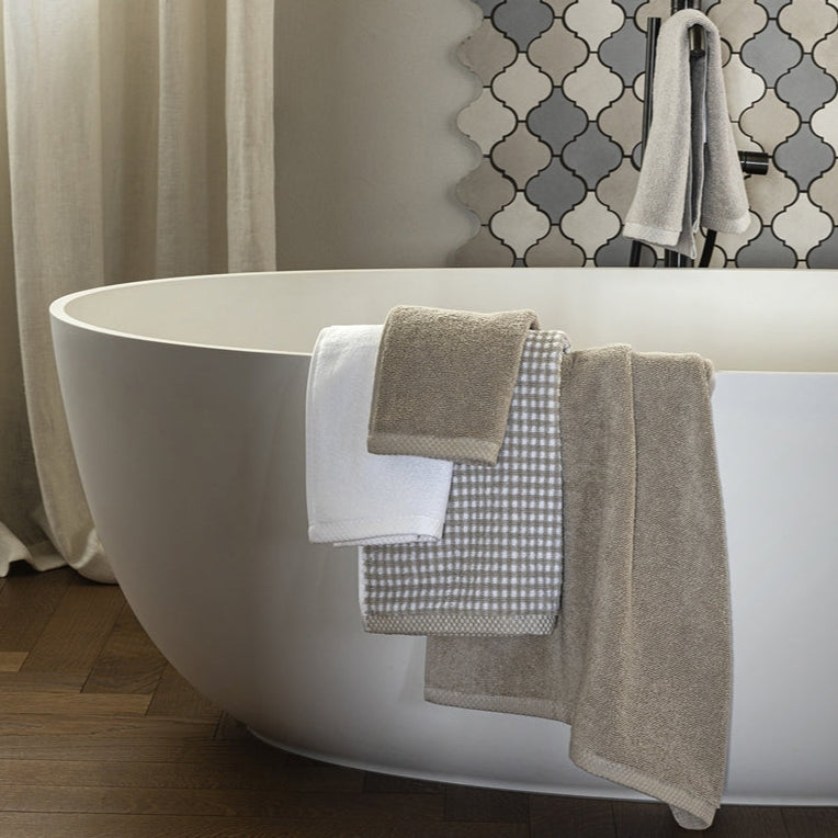 Fazzini Coppia di Asciugamani in Spugna di Cotone - Square