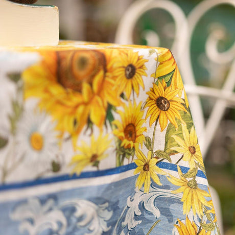 Tessitura Toscana Telerie Tovaglia e Runner in 100% Puro lino Sungarden - Varie dimensioni - Passarelli Biancheria