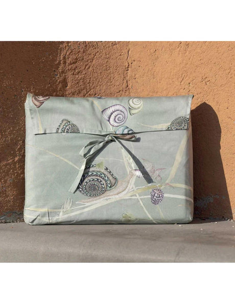 Tessitura Toscana Parure Copripiumino Piazza e Mezza Rugiada B105 - Passarelli Biancheria