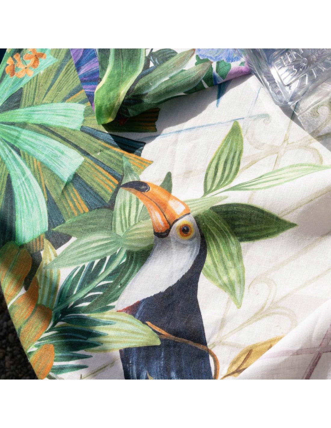 Tessitura Toscana Telerie Runner 45X170 in 100% Puro lino Naif D43 - Passarelli Biancheria