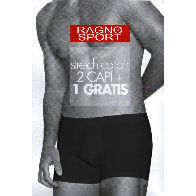 Ragno Sport 3 Boxer da Uomo in Cotone Elasticizzato 60144Z S16 - Passarelli Biancheria