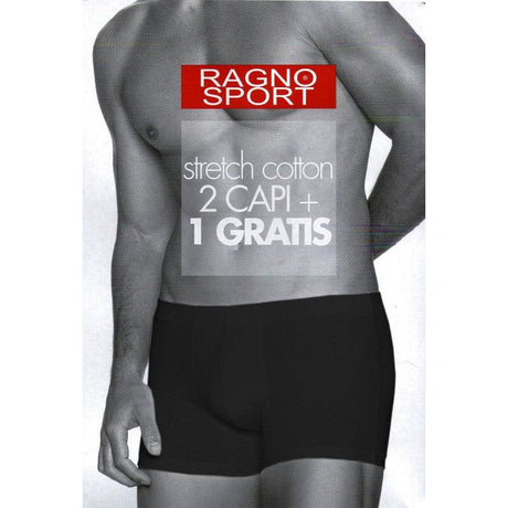 Ragno Sport 3 Boxer da Uomo in Cotone Elasticizzato 60144Z S16 - Passarelli Biancheria