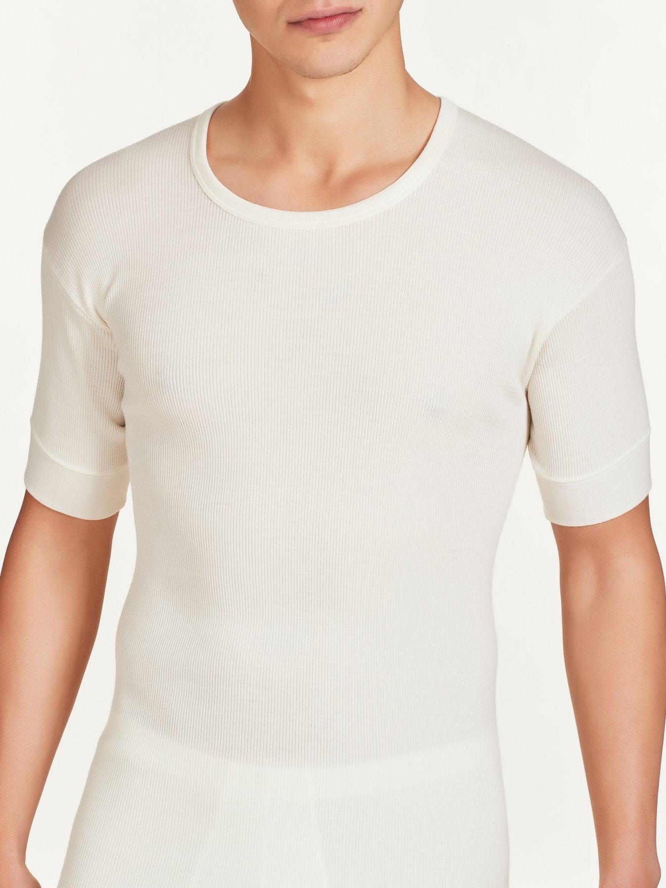 Ragno Maglia Uomo Intima Mezze Maniche Girocollo Lana Pesante 003157 S42 - Passarelli Biancheria