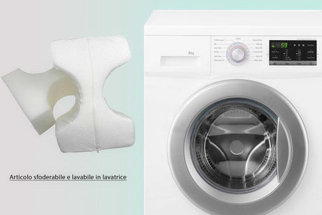 Cuscino Posturale Silver per Sciatalgia Gambe Schiena in Poliuretano Bianco S13 - Passarelli Biancheria