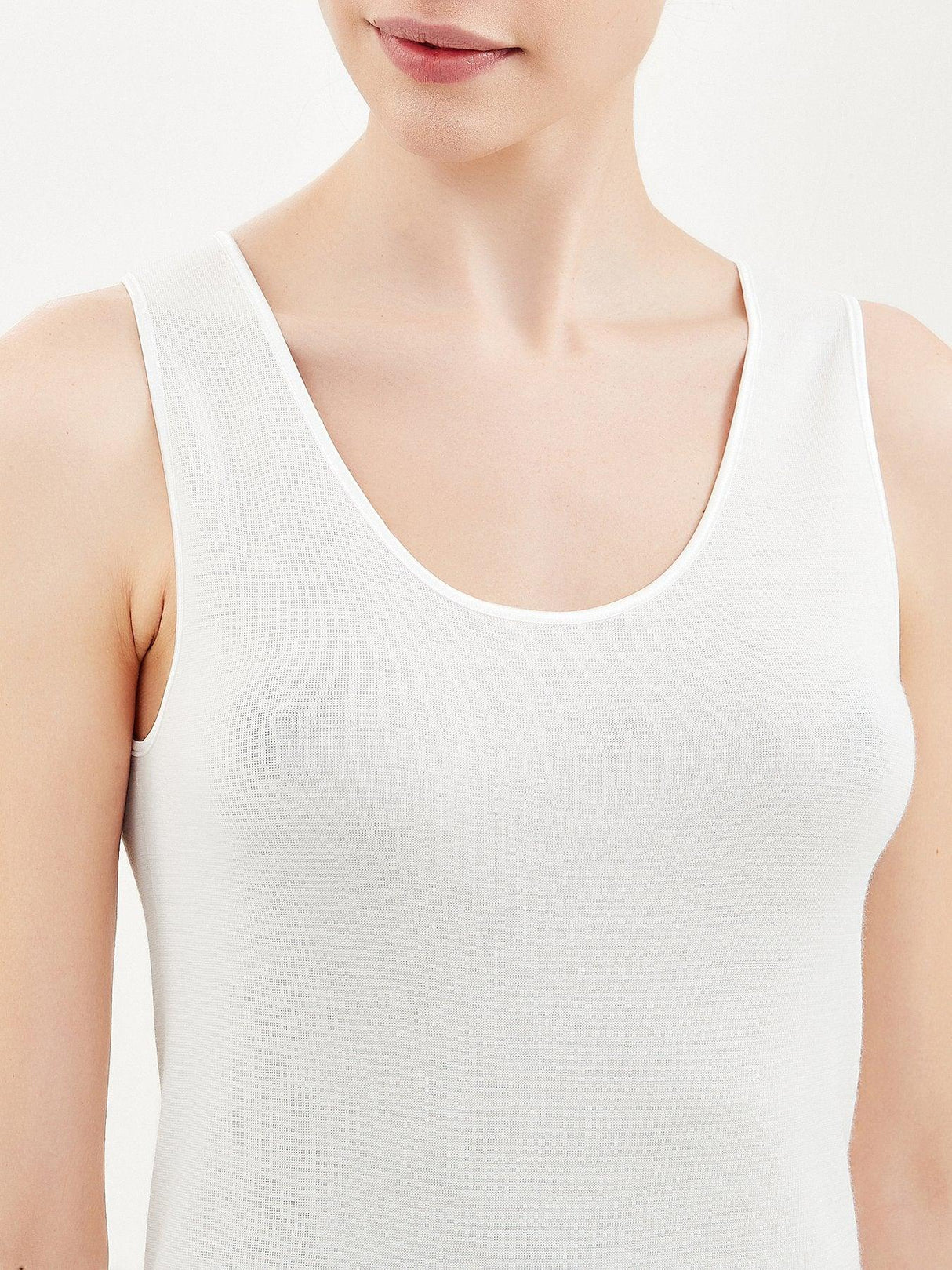 Ragno Canottiera Intima Spalla Larga per Donna in Lana Cotone 072452 S15 - Passarelli Biancheria