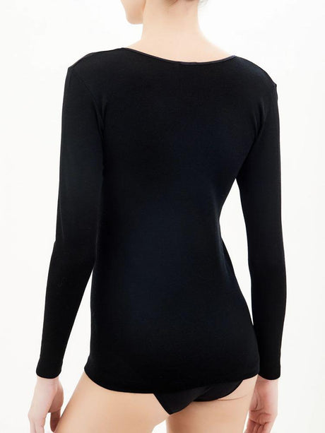 Ragno Maglia Intima da Donna Manica Lunga Merino Seta 074029 S40 - Passarelli Biancheria