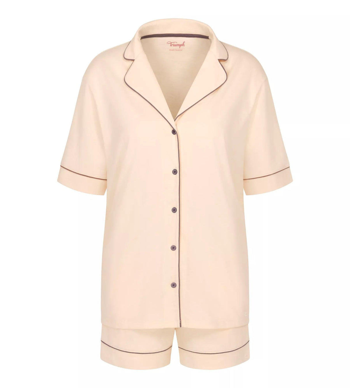 Triumph Pigiama Corto da Donna a Maniche Corte Boyfriend 02 PSK 10214946 S40 - Passarelli Biancheria