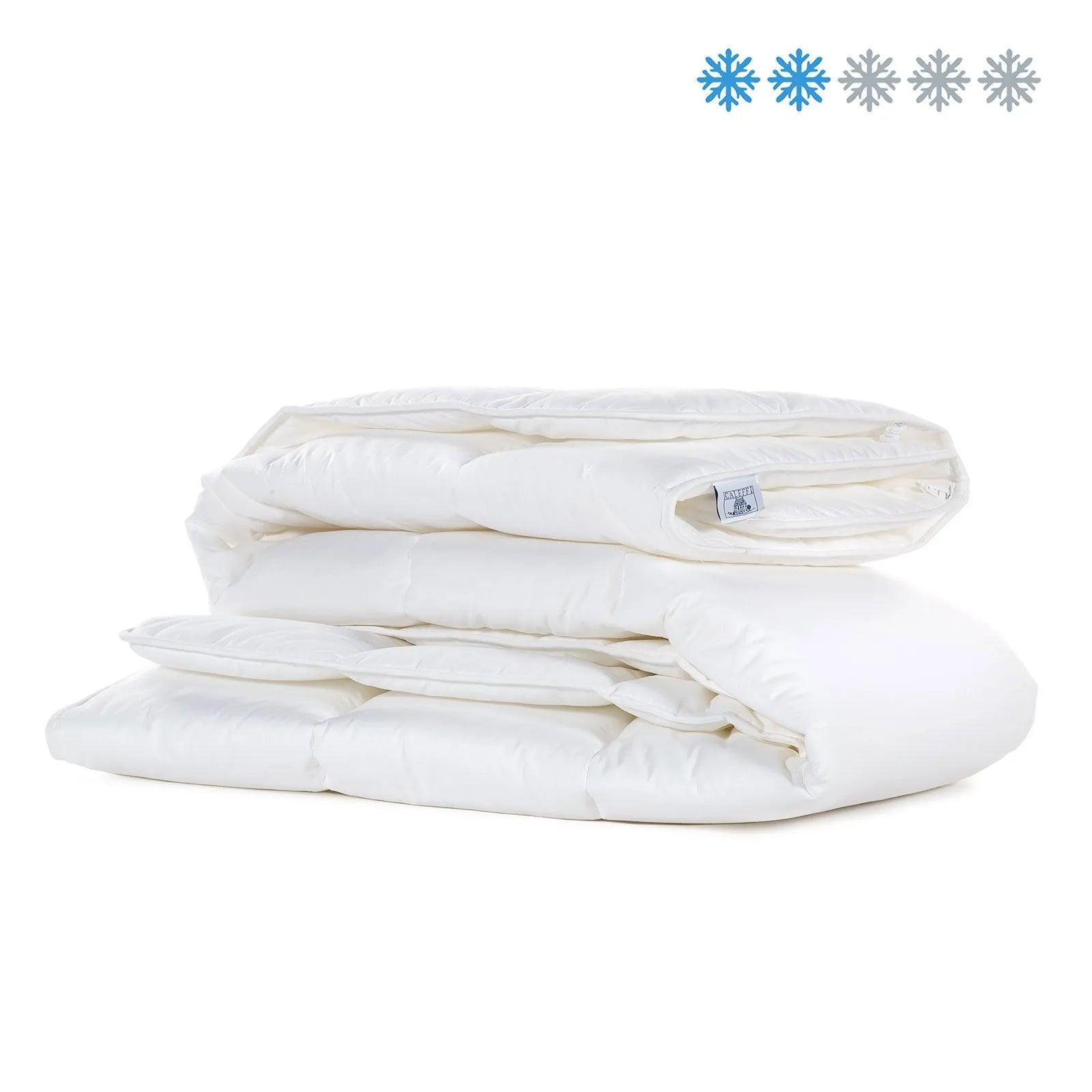 Caleffi Piumino Matrimoniale Medio Caldo 250gr Rivestito in Cotone 12239 D90 - Passarelli Biancheria