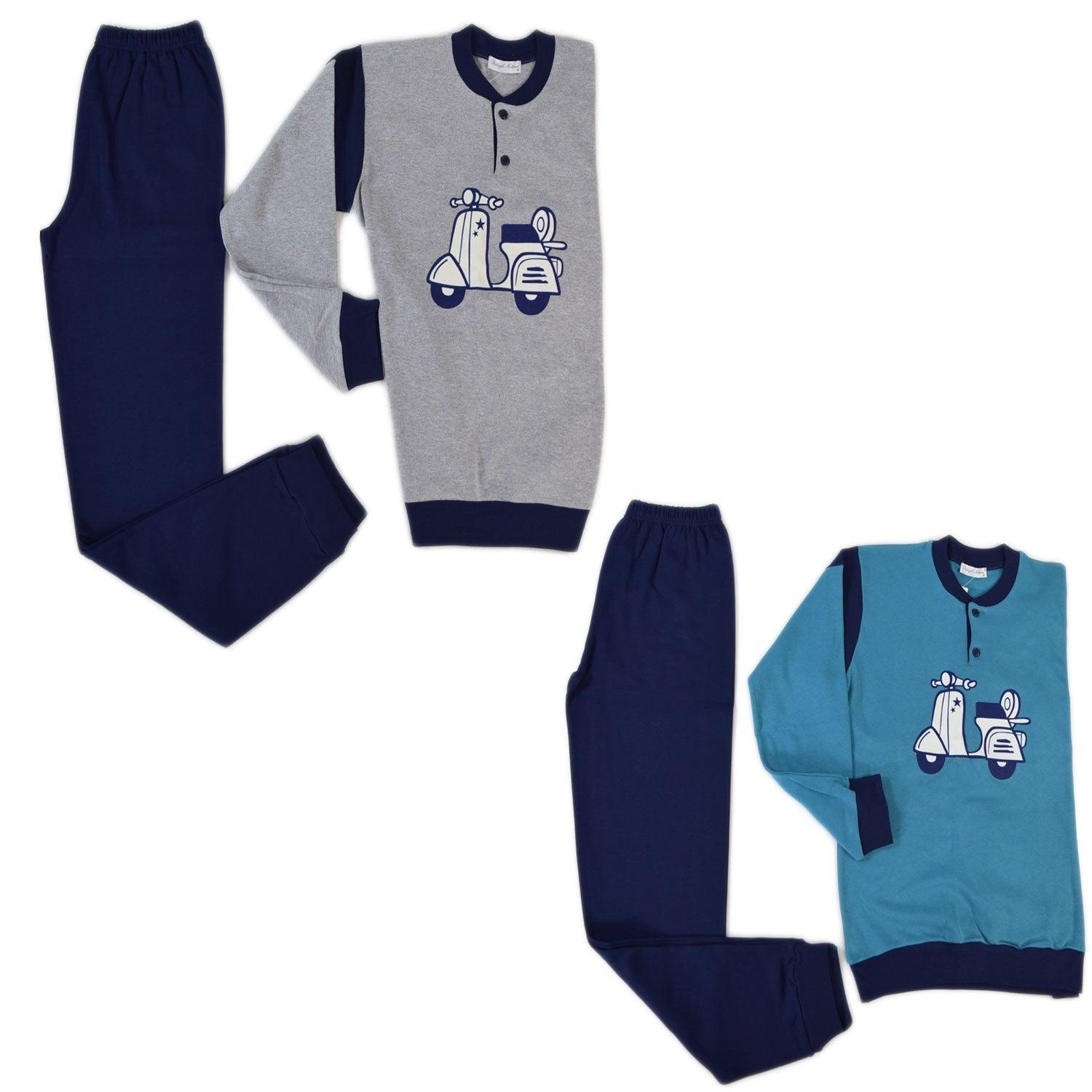 Dettagli Notturni Pigiama Invernale Ragazzo in Punto Milano Iacopo S20 - Passarelli Biancheria