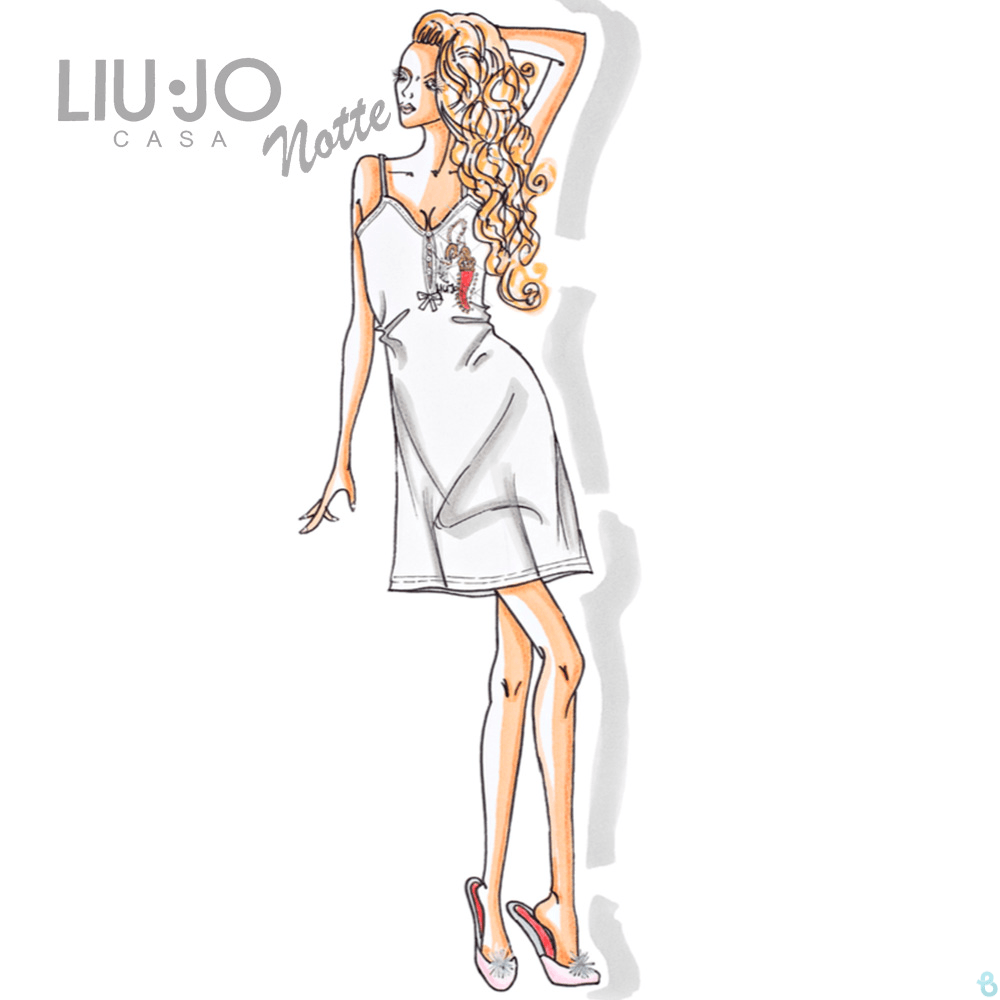 Liu Jo Camicia da Notte SS Fortuna DL004 S54 - Passarelli Biancheria