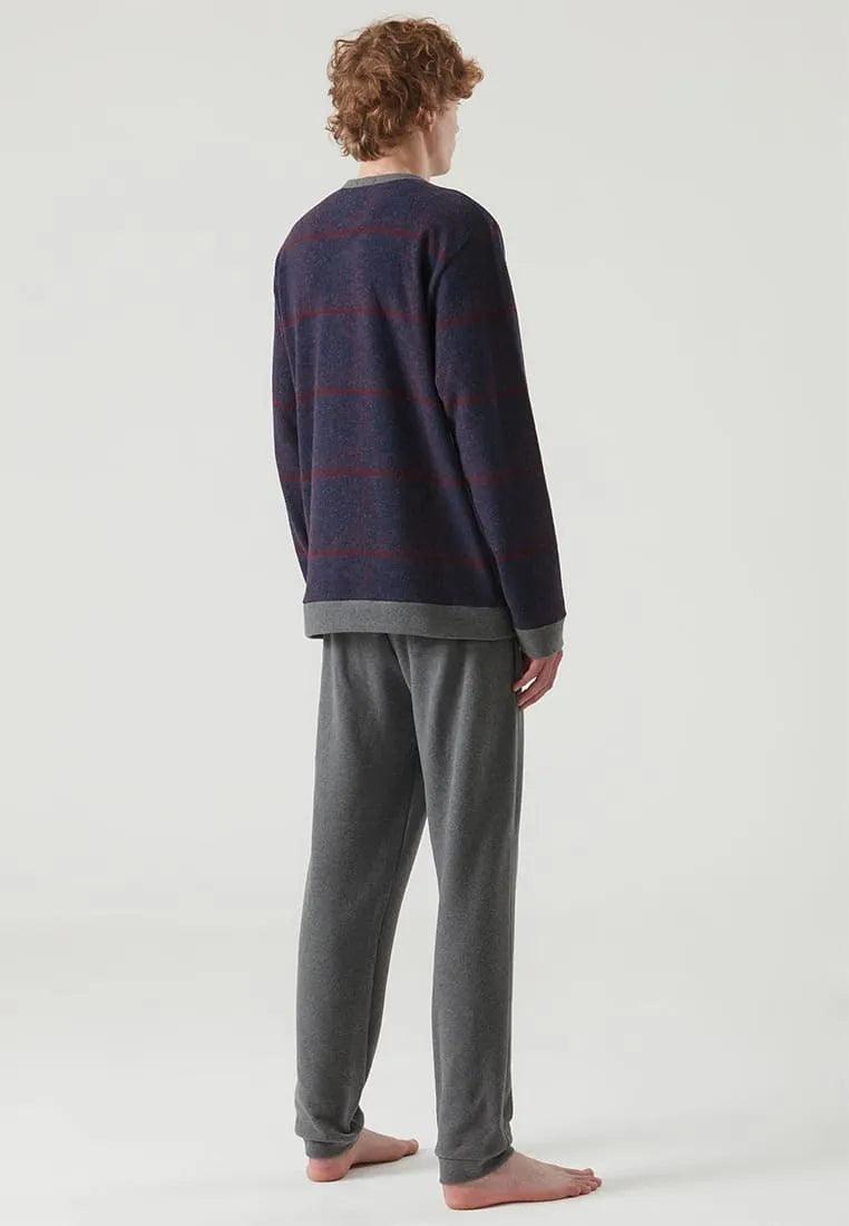 Ragno Pigiama Uomo Invernale Punto Milano U591N1 S38 - Passarelli Biancheria