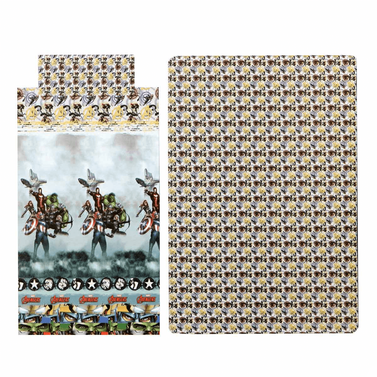 Novia Completo Lenzuola per letto Singolo 1 Posto Marvel Avengers Attacking Team D34 - Passarelli Biancheria