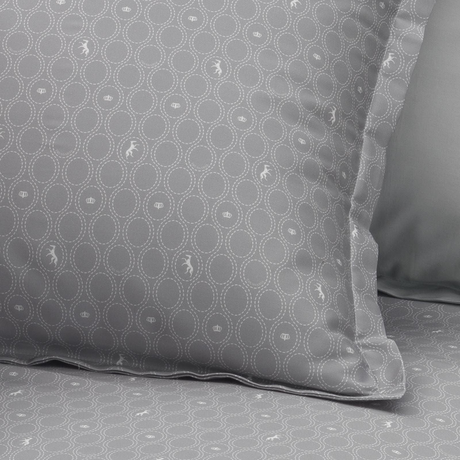 Trussardi Home Completo Lenzuola Matrimoniale Royal Grayhound S220 - Passarelli Biancheria