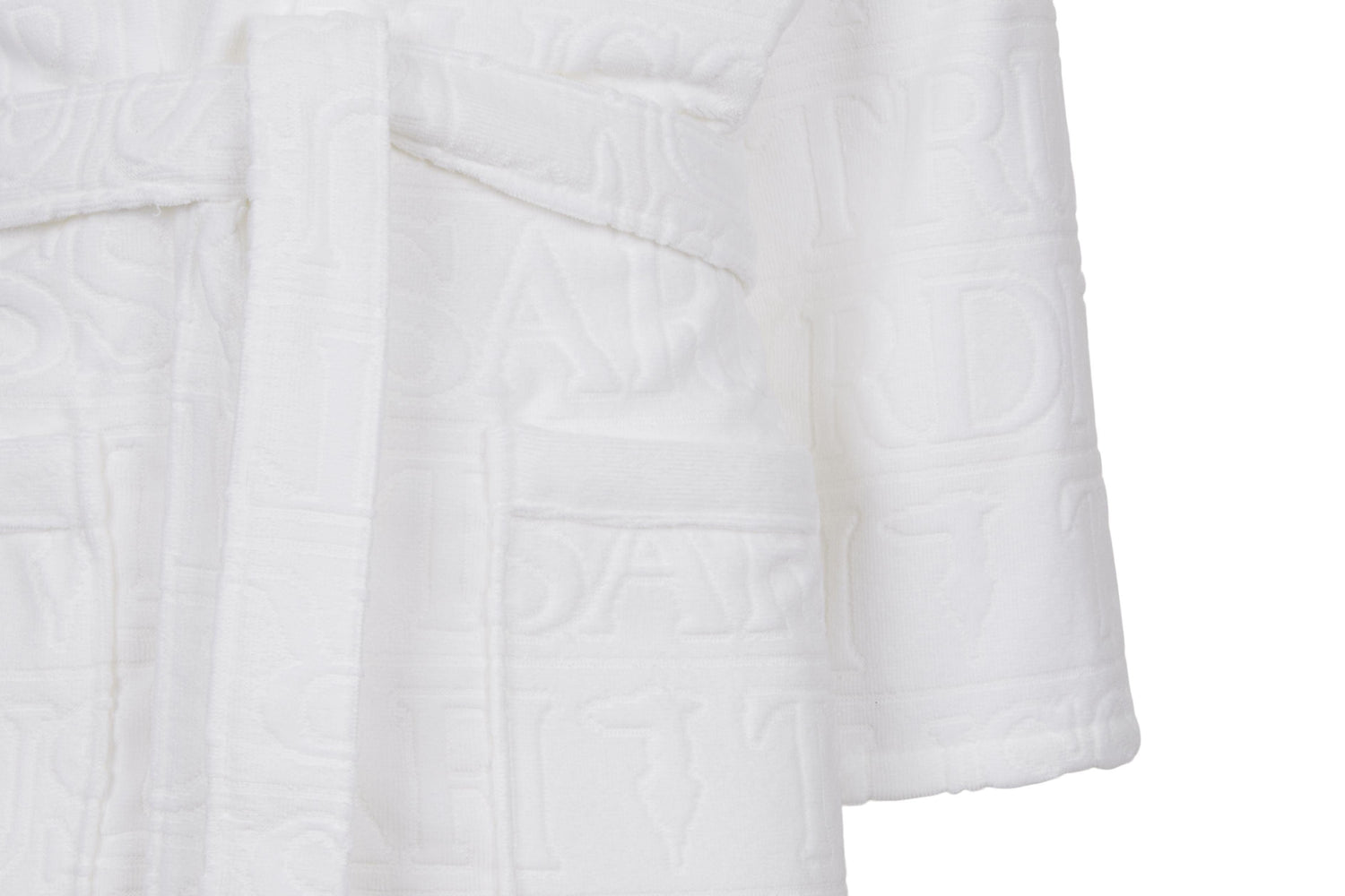 Trussardi Home Accappatoio con Cappuccio in Puro Cotone Overlogo S120 - Passarelli Biancheria