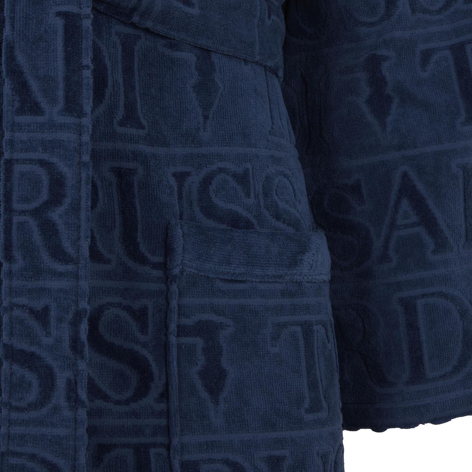 Trussardi Home Accappatoio con Cappuccio in Puro Cotone Overlogo S120 - Passarelli Biancheria