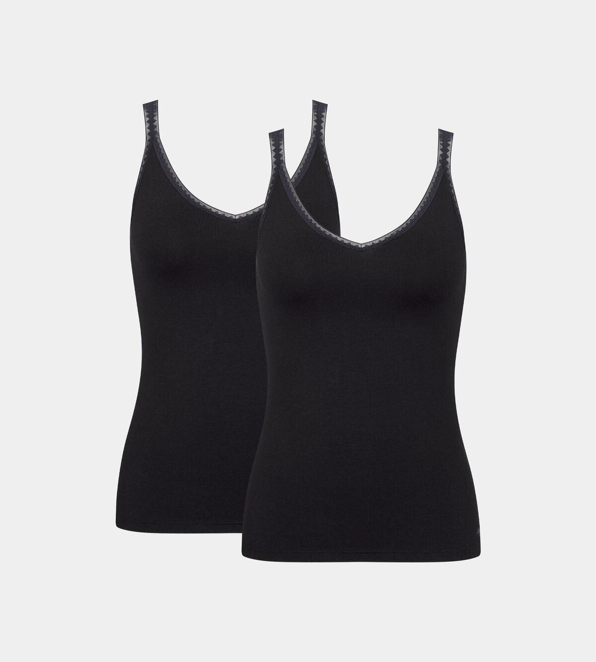 Sloggi Donna Confezione 2 Canottiere Go Shirt Top 10207356 S29 - Passarelli Biancheria