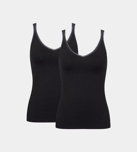 Sloggi Donna Confezione 2 Canottiere Go Shirt Top 10207356 S29 - Passarelli Biancheria