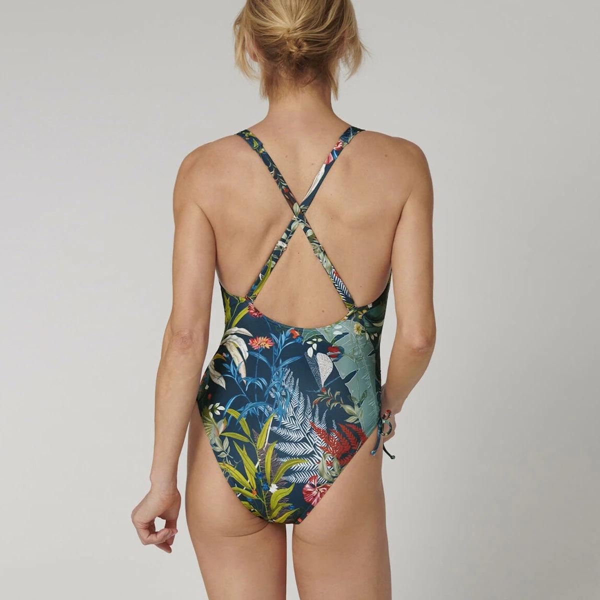 Triumph Costume Intero da Donna Botanical Leaf OP 10207919 S74 - Passarelli Biancheria