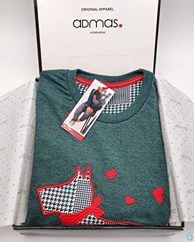 Admas Pigiama Bambina caldo cotone scozzese pied de poule 54275 S22 - Passarelli Biancheria