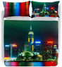 Caleffi Parure Lenzuola Copriletto per Letto Matrimoniale Hong Kong D76 - Passarelli Biancheria