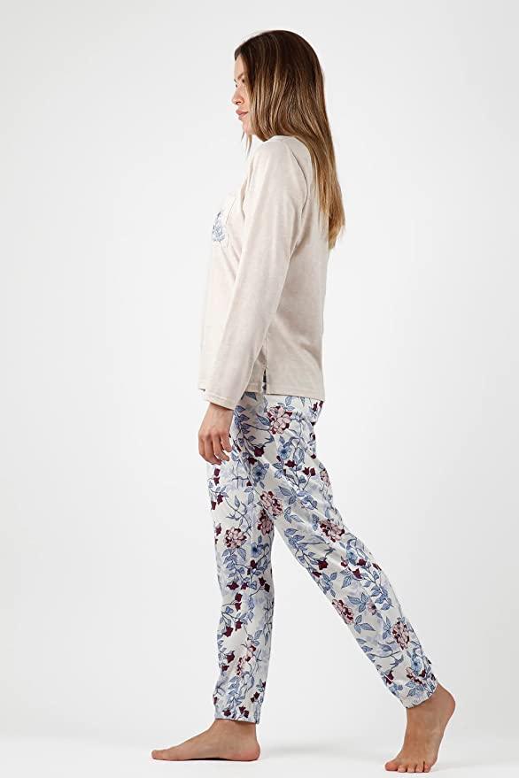 Admas Pigiama da Donna in Caldo Cotone e Viscosa 56184 S32 - Passarelli Biancheria